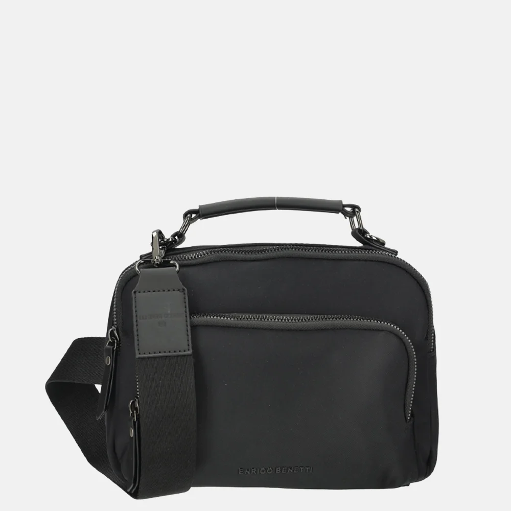 Enrico Benetti Caroline crossbody 3rits zwart